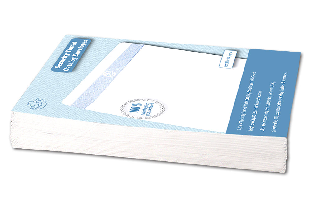 Security Tinted White 80 GSM Envelope Size : 12 x 9 Inches Pack of 100 Envelope