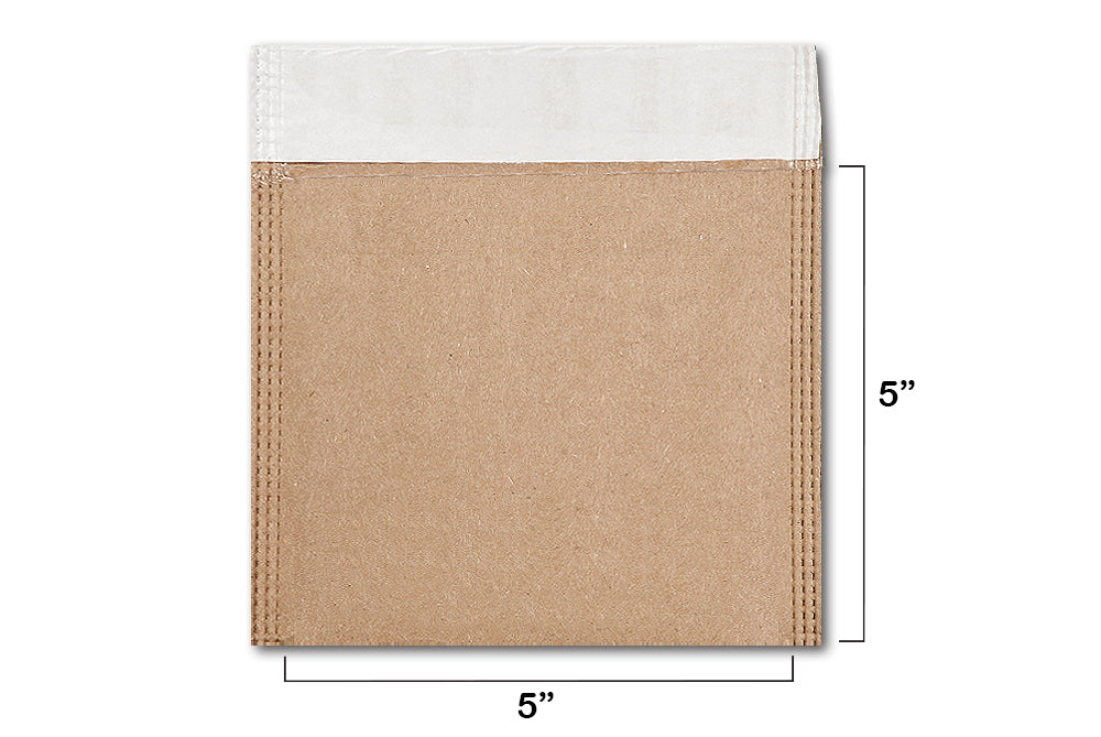 Kraft Bubble Envelope Size 5 x 5 Inch  Pack of 10 Envelope ME-233