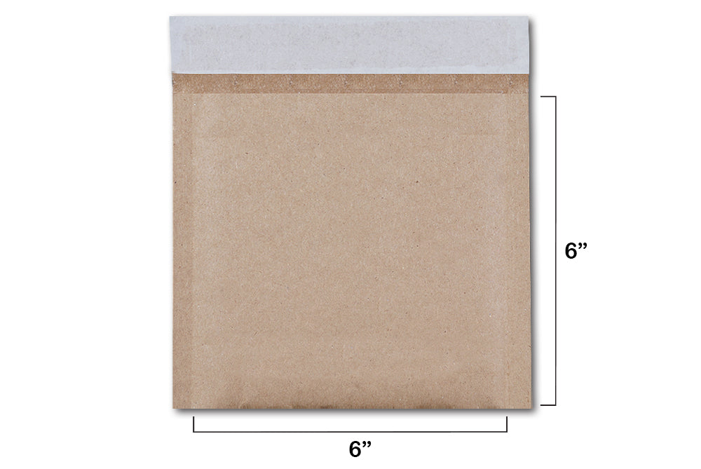 Kraft Bubble Envelope Size 6 x 6 Inch Pack of 10 Envelope ME-234