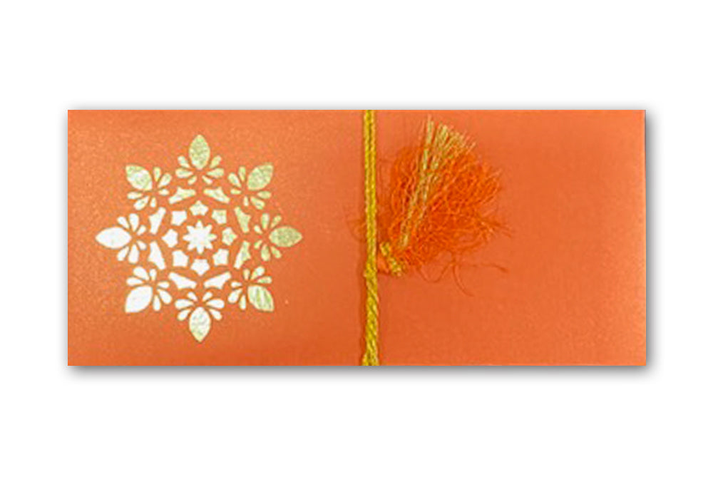 Laser Cut Gift Envelope Size : 7.25 x 3.25 Inch Pack of 5 Envelope ME-01022 Assorted Colours