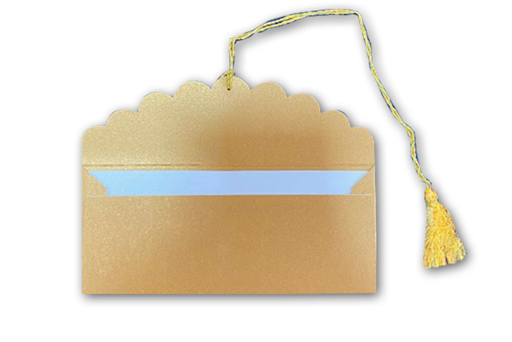 Laser Cut Gift Envelope Size : 7.25 x 3.25 Inch Pack of 5 Envelope ME-01023 Assorted Colours