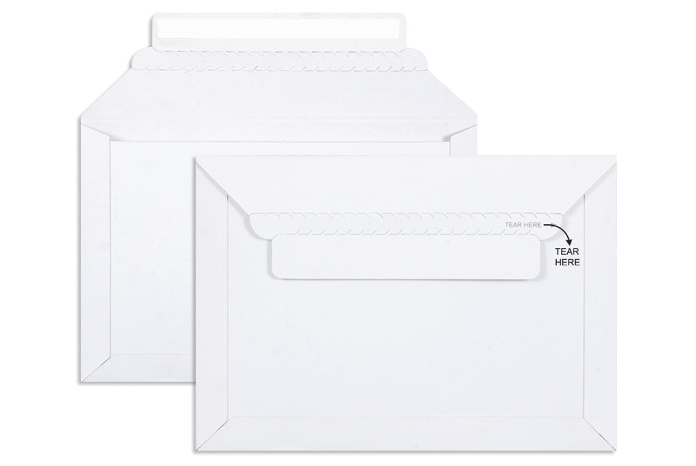 White All Board Envelope Size 9 x 6.25 Inches (Kodak Shape) 450 GSM Pack of 10 Envelope ME-138