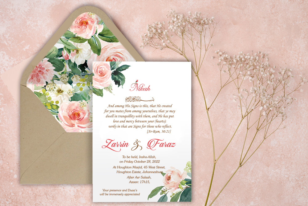 Set of 100 Digital Print + E - Invite SWC 0079