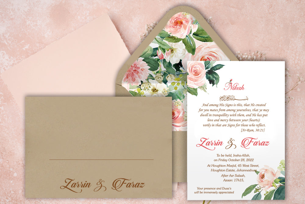 Set of 100 Digital Print + E - Invite SWC 0079