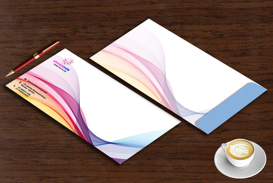 Size : 11 x 5 White  4 Colour Offset Printed 100 GSM Office Envelope Box of 1000 pcs.
